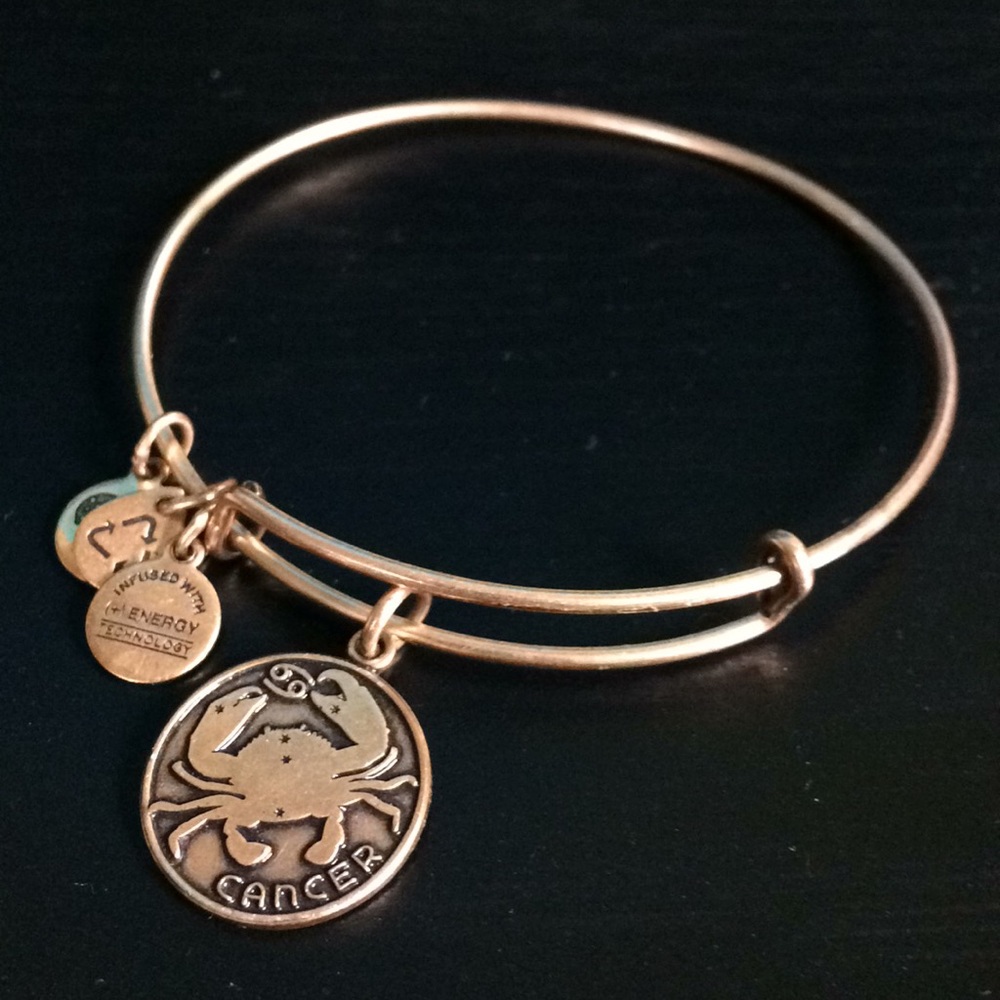 Alex and Ani Gold Cancer Star Sign Bracelet
